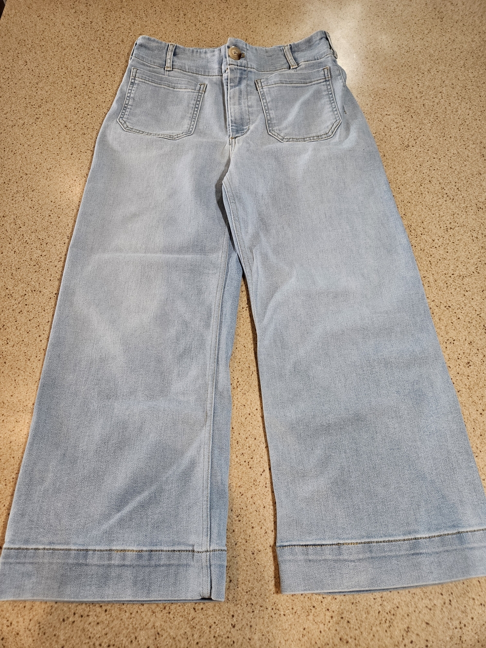 Maeve Light Blue Wide-Leg Jeans